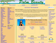 Tablet Screenshot of palmbeauty.com